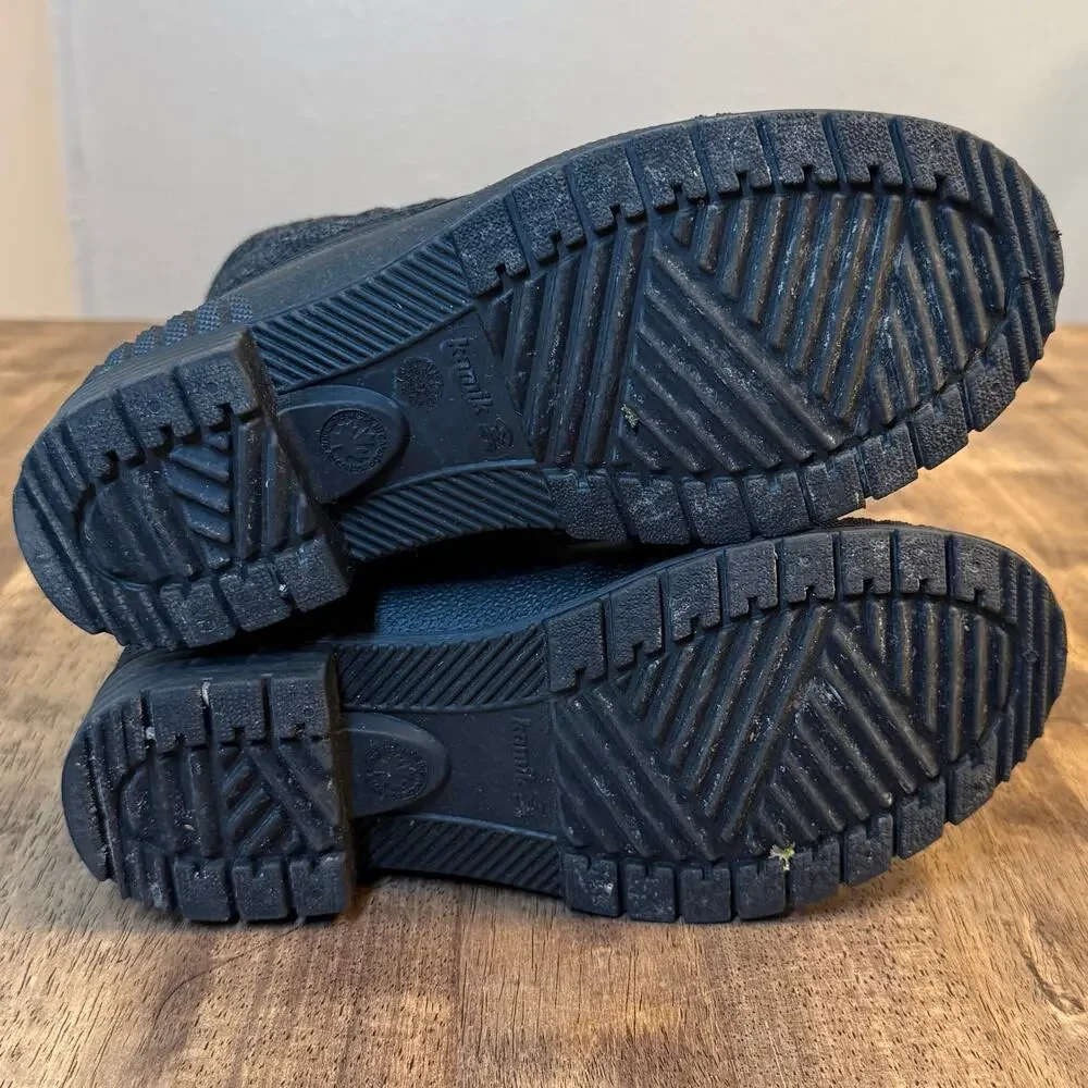 Kamik Sienna Mid 2 Duck Boots Waterproof Winter Quilted Rubber Black Women's 6